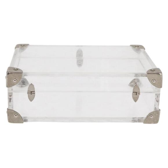 LOUIS VUITTON Monogram Love Message Mini Trunk Plastic Clear M99079 Auth 161492V - Picture 2 of 16